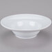 An American Metalcraft Prestige stoneware bowl with a white rim on a white background.