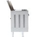 A stainless steel APW Wyott vertical conveyor bun grill toaster.