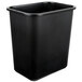 A black plastic bin with a black lid.