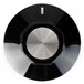 A black and silver Nemco thermostat knob with a silver metal circle.