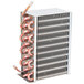 A copper condenser coil for an Avantco commercial refrigeration unit.