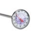 A Taylor pocket probe dial thermometer with a purple handle.