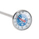 A Taylor pocket probe dial thermometer with a blue and white dial.