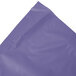 A purple plastic table skirt.