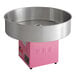 A Carnival King cotton candy machine with a stainless steel bowl.
