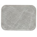 A rectangular gray and white Cambro tray.