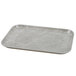 A rectangular Cambro cafeteria tray with abstract gray lines on it.