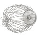 A Hobart stainless steel wire whip with metal wires and a metal ball on the end.
