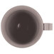 A grey Cambro Shoreline Collection insulated mug with a black handle.