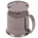 A grey plastic Cambro Shoreline Collection insulated mug with a handle.