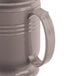 A gray Cambro Shoreline insulated mug with a handle.