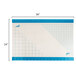 An Ateco silicone baking work mat with blue grid measurements.