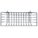 A chrome Metro storage basket for wire shelving.