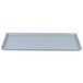 A rectangular slate blue tray.