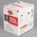 A white box of Cambro dissolvable product labels with red and white labels.