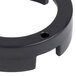 A black circular plastic spacer seal with a hole in the center.