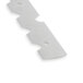 A white plastic Cornelius Blade Scraper with holes.