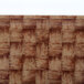 A close up of a brown and tan woven basketweave pattern on a rectangular tray.