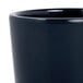 An Elite Global Solutions Lapis melamine mug with a close up of the cup.