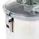 A Robot Coupe stainless steel bowl kit with a lid.