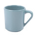 An Elite Global Solutions Abyss melamine mug with a handle in light blue.