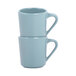 A stack of two Abyss blue melamine mugs.