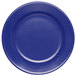 An Elite Global Solutions round melamine plate in blue.