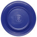 A blue Elite Global Solutions melamine plate with a logo on it.