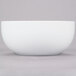 A close-up of a 10 Strawberry Street Royal Coupe white porcelain soup bowl.