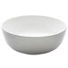 An Elite Global Solutions white melamine large round bowl.