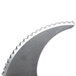 A Robot Coupe coarse serrated "S" blade with a metal handle and curved edges.