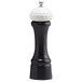 A Chef Specialties 19th Hole pepper mill with a white top and black base.