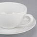 A 10 Strawberry Street Royal Coupe white porcelain cup and saucer.