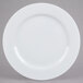 A 10 Strawberry Street Classic White porcelain charger plate with a round edge on a white background.