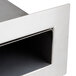 A Regency stainless steel vent duct for a conveyor dishwasher with a square hole in it.