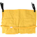 A yellow Lavex caddy bag with black straps and a handle.