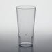 A clear plastic GET tumbler on a table.
