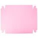 A pink square box with a white background.