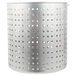A silver metal Vollrath replacement basket with holes.