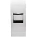 A white rectangular Bobrick TrimLineSeries recessed paper towel dispenser with a black square window.