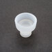 A white silicone seat cup for a Bunn tea concentrate dispenser.
