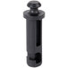 A black plastic Bunn faucet repair kit handle with a round knob.