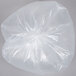 A clear Berry low density plastic trash bag.