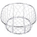 An American Metalcraft chrome wire basket with a handle.
