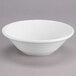 A Tuxton Modena AlumaTux pearl white china grapefruit bowl.