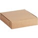 A brown box with a lid on a white background.