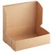 A brown Kraft bakery box with a lid.