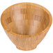 An American Metalcraft bamboo bowl with a pattern on it.