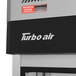 A Turbo Air M3 series reach-in refrigerator with a solid door and the words "Turbo Air" on it.