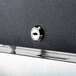 The metal door of a Turbo Air M3 Series reach-in refrigerator with a lock.
